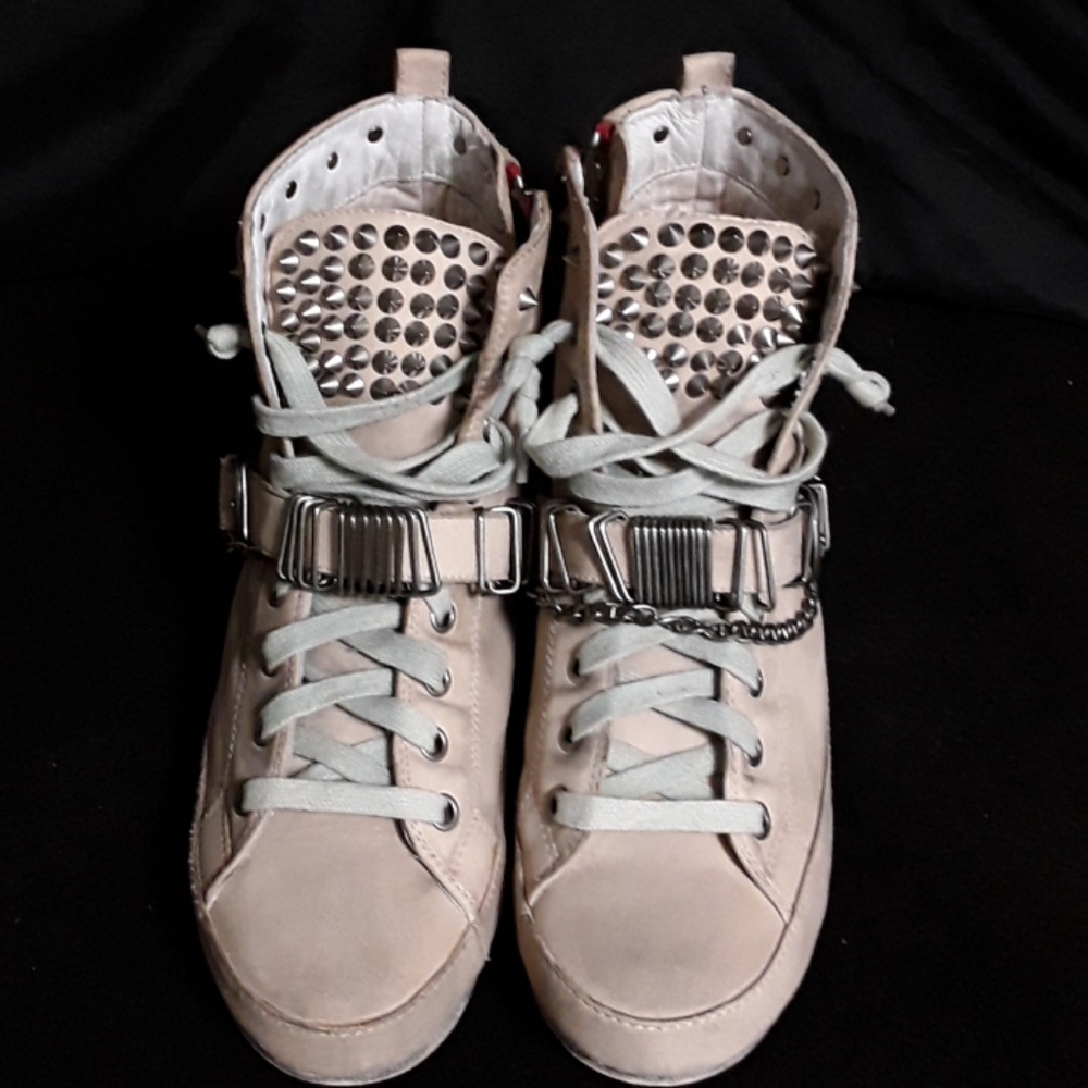 Sam Edelman Alexander Spiked Sneakers Boots  6M
